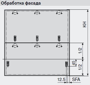 Aventos hf схема установки 301
