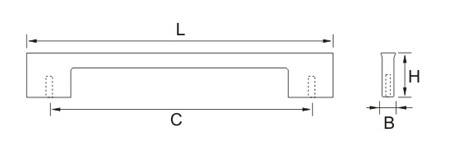 Ручка мебельная E765