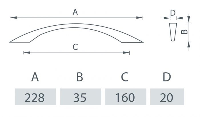 Ручка мебельная RH116