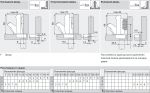 Петли MODUL для накл., полунакл. и вкладных дверей (открывание 170°)