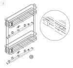 Бутылочницы CHIANTY 150 Push Open  левая, полное выдвижение от нажатия