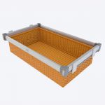 Корзина Premium RATTAN, ширина 764 - 804 мм.