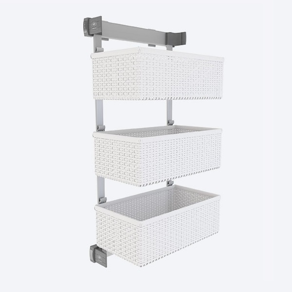 Корзина выдвижная боковая Premium RATTAN (3 яруса) | Фурнитура для ...