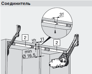 Blum hk top схема монтажа фото