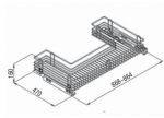 Корзина выдвижная под мойку VIBO 900