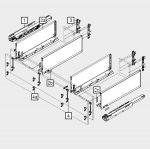 Выдвижной ящик LEGRABOX C под мойку (450 мм.)