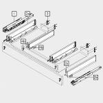 Выдвижной ящик LEGRABOX M под мойку (450 мм.) с планкой