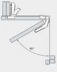 петля Clip top для складных дверей, откр. 60 град