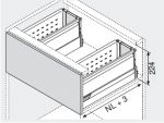 TANDEMBOX M с двойным релингом под мойку (450 мм.) ТМ5