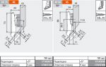 Петля CLIP top угловая +45°, под стекло, открывание 94°
