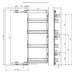 Колонна Cargo midi боковое MAXIMA Classic, графит