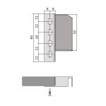 Задний держатель для релингов ТАНДЕМБОКС