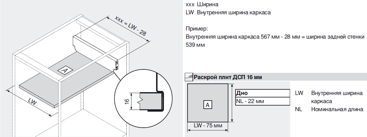 Firmax выдвижные ящики схема