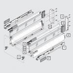 Tandembox antaro с релингом, c доводчиком, (270 мм.), высота D