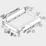 внутренний Tandembox M antaro с открыванием от нажатия (350 мм.)