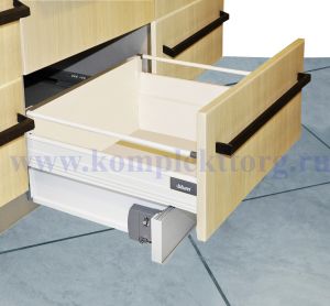 Цокольный ящик Тандембокс с одинарным рейлингом под цоколь 100 мм. (500 мм.) | Мебельная фурнитура BLUM