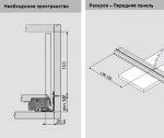 внутренний LEGRABOX C с открыванием от нажатия TIP-ON + BLUMOTION (500 мм) 