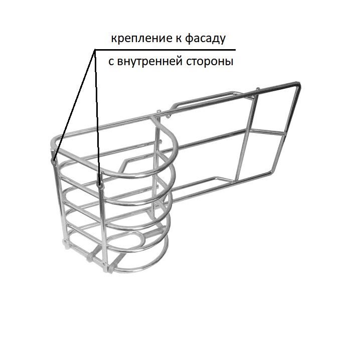 Держатель для совка и щетки для крепления на фасад | Аксессуары для кухни