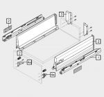 Tandembox K antaro c доводчиком BLUMOTION (400 мм.)