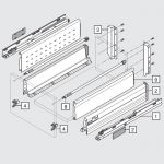 TANDEMBOX M с доводчиком BLUMOTION (400 мм) с BOXSIDE двустенной