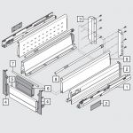 внутренний TANDEMBOX М с доводчиком BLUMOTION (550 мм) с боковиной BOXSIDE