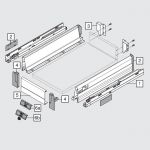 внутренний TANDEMBOX М с доводчиком BLUMOTION (450 мм)