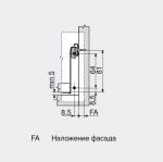 Крепление фасада для ящиков Метабокс М,К,Н (лев.+ прав.)