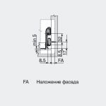 Крепление фасада для ящиков Метабокс N (лев.+ прав.)