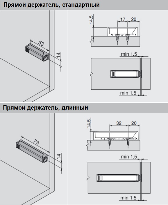 Tip On Dlya Otkryvaniya Dverej Bez Ruchek Mebelnaya Furnitura Blum
